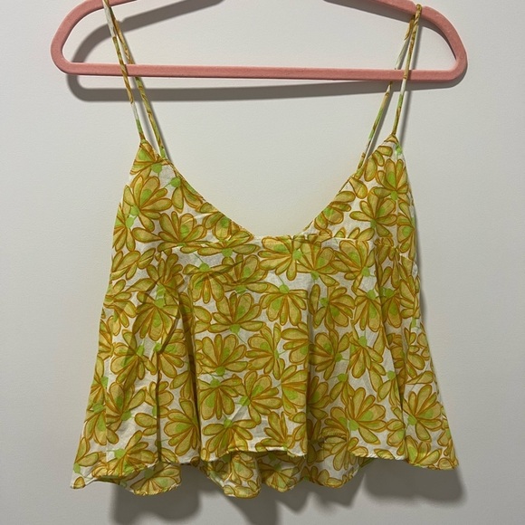 Zara NWT floral front knot cami - Picture 7 of 7